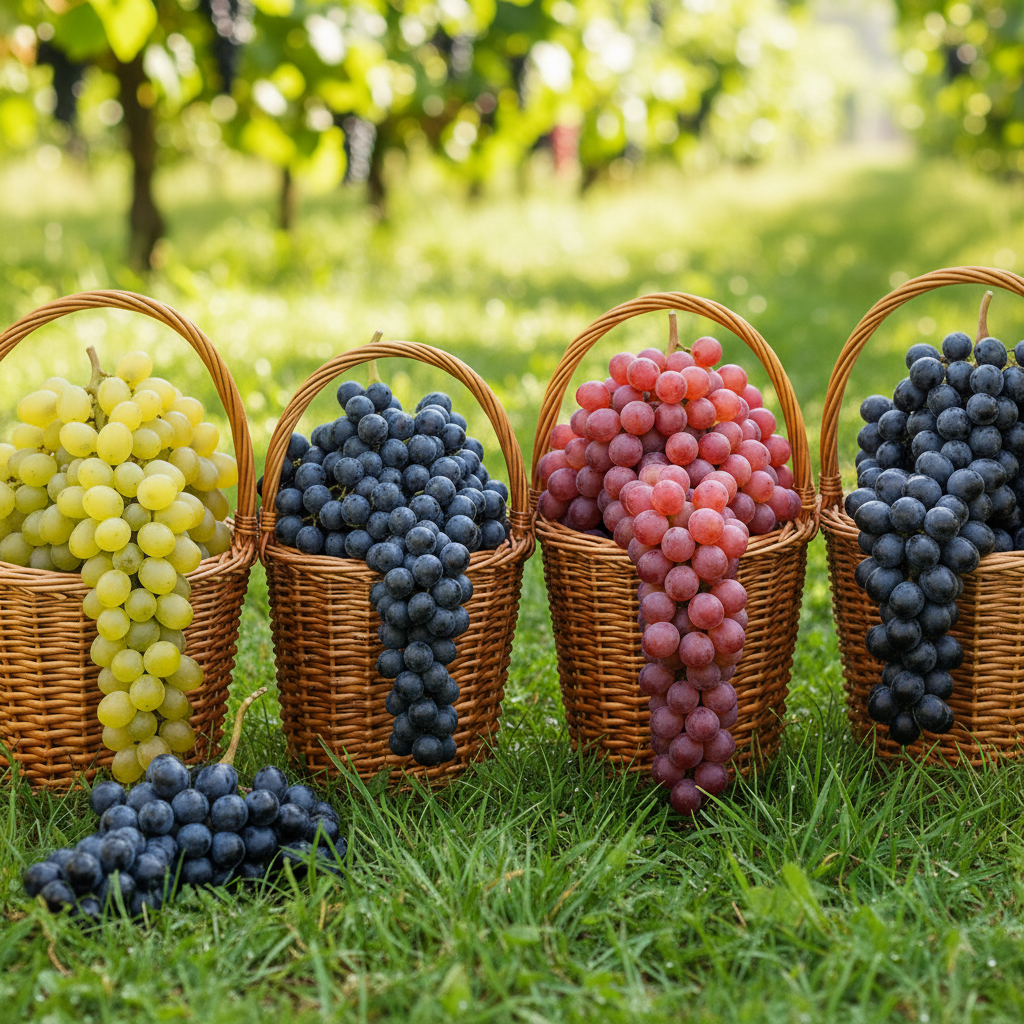 

Сверхвыгода! Комплект бессемянного винограда "Сочный квартет" из 4 сортов