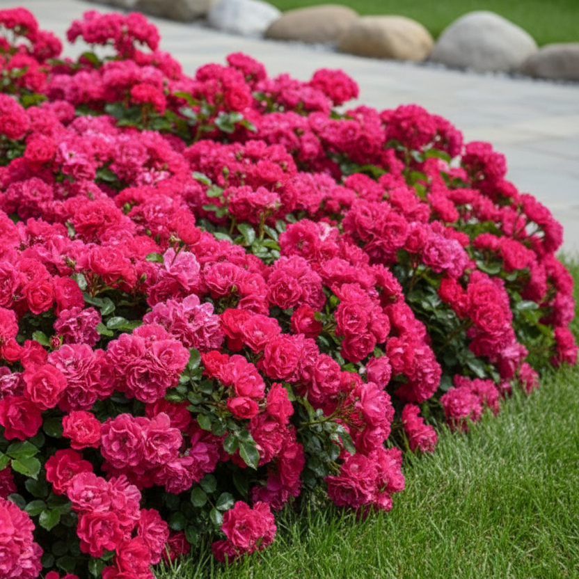 

Роза почвопокровная невыгорающая Тоскана