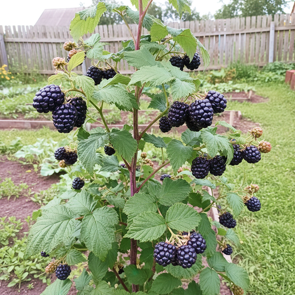 

Малина ремонтантная черная Хебан (Блэк Полька)