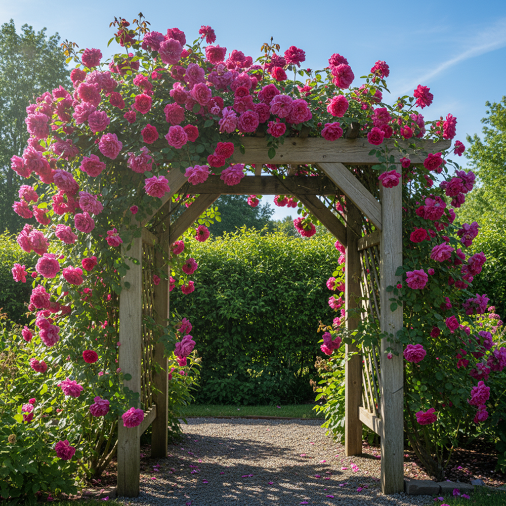 Роза канадская плетистая Феликс Леклерк