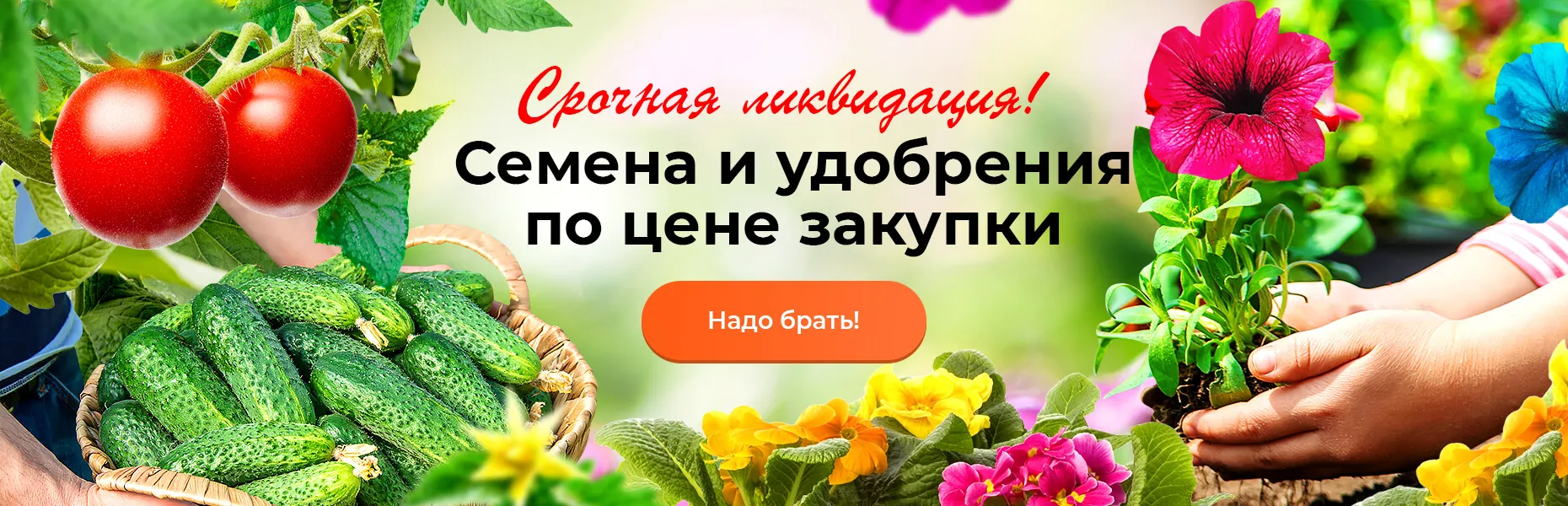 Срочная ликвидация! Семена и удобрения по цене закупки