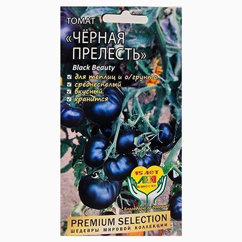

Томат Черная прелесть Селекционер Мязина Л.А.
