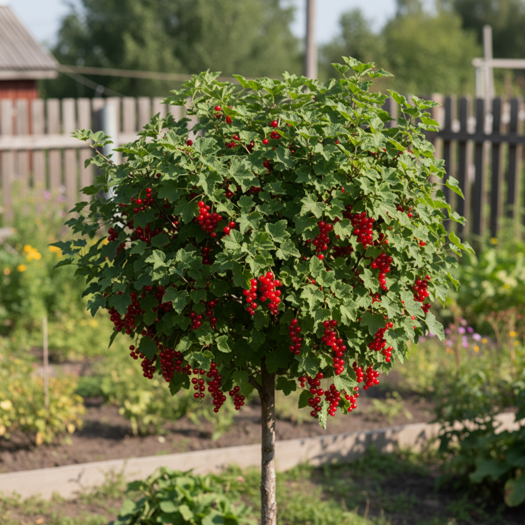 

Смородина красная на штамбе Алтайская рубиновая