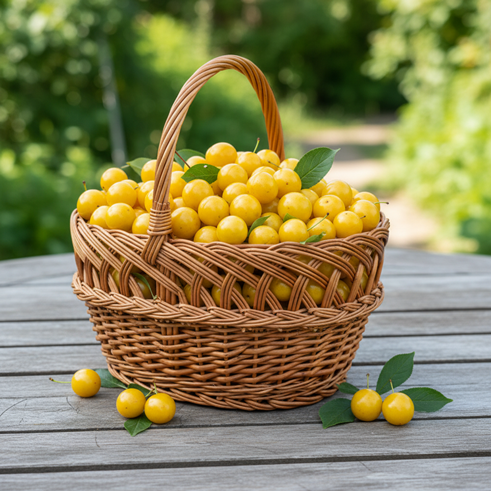 Вишня медовая Бессея желтая