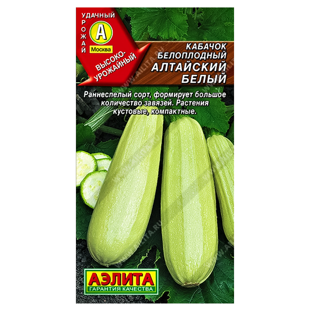 

Кабачок Алтайский белый Аэлита