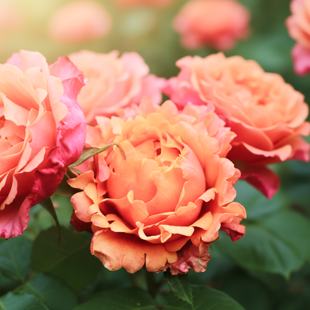 Роза флорибунда хамелеон Изи Даз Ит