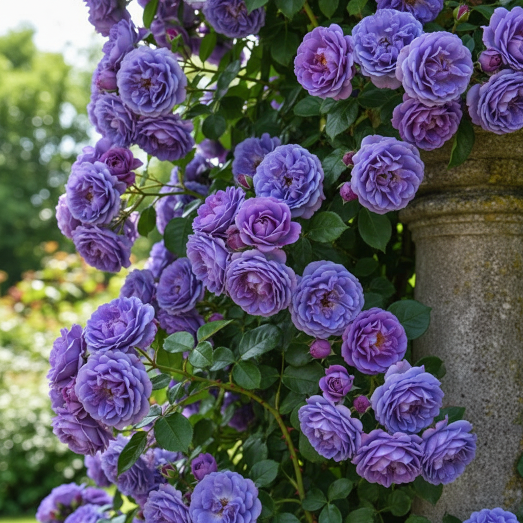 

Роза плетистая Блю