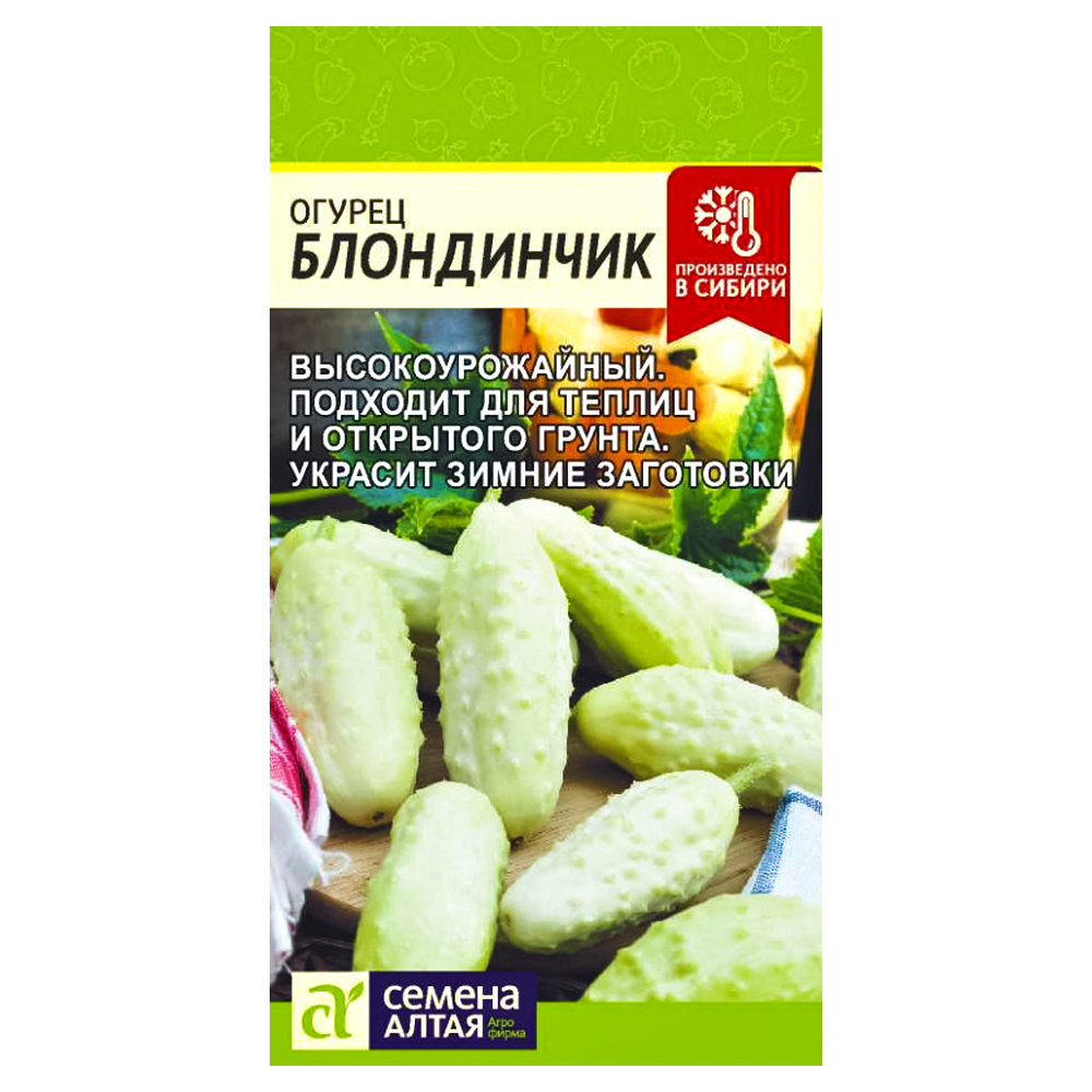 

Огурец Блондинчик Семена Алтая