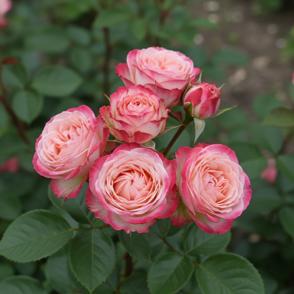 Роза спрей пионовидная Ай Опенер