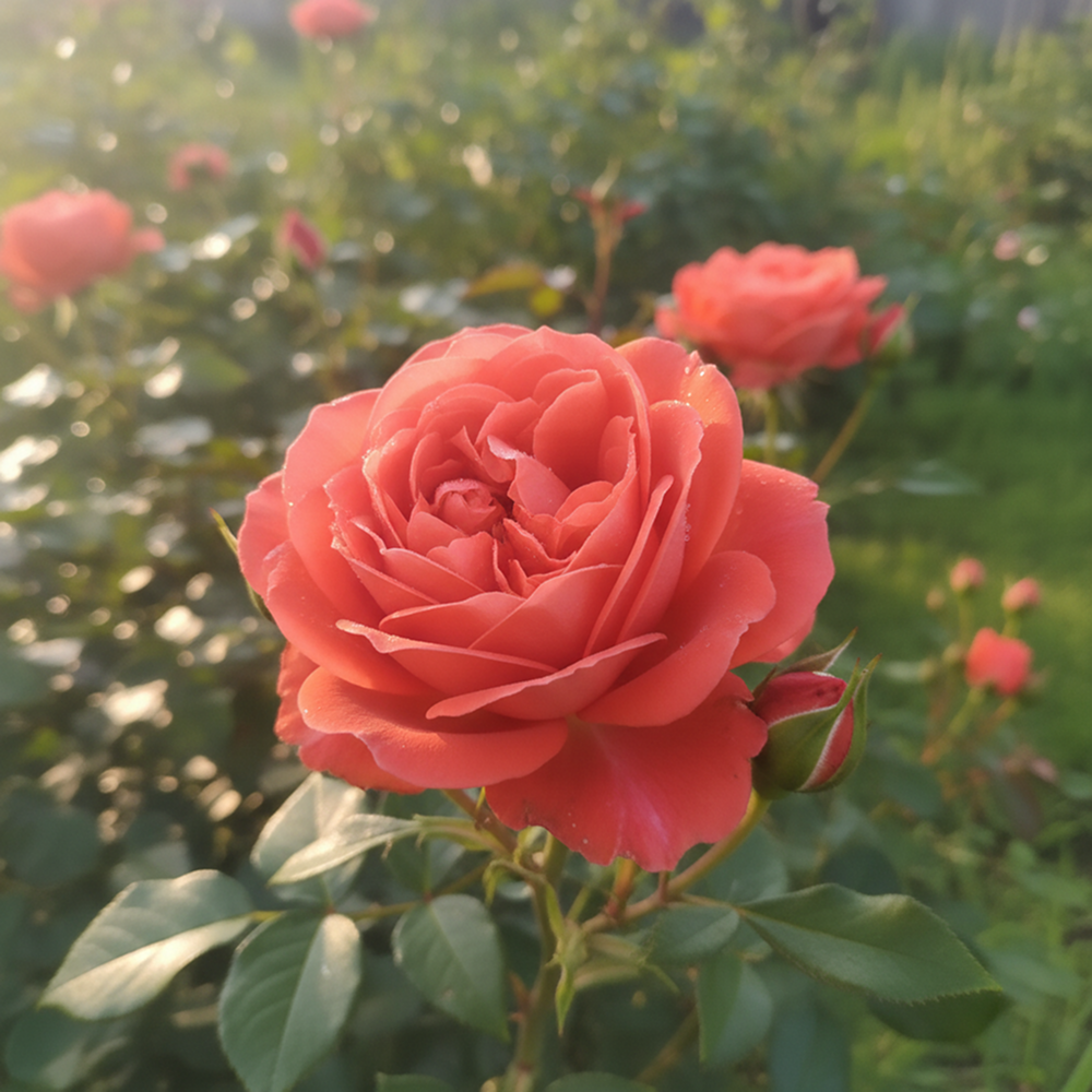 Роза чайно-гибридная крупноцветковая срезочная Лаура