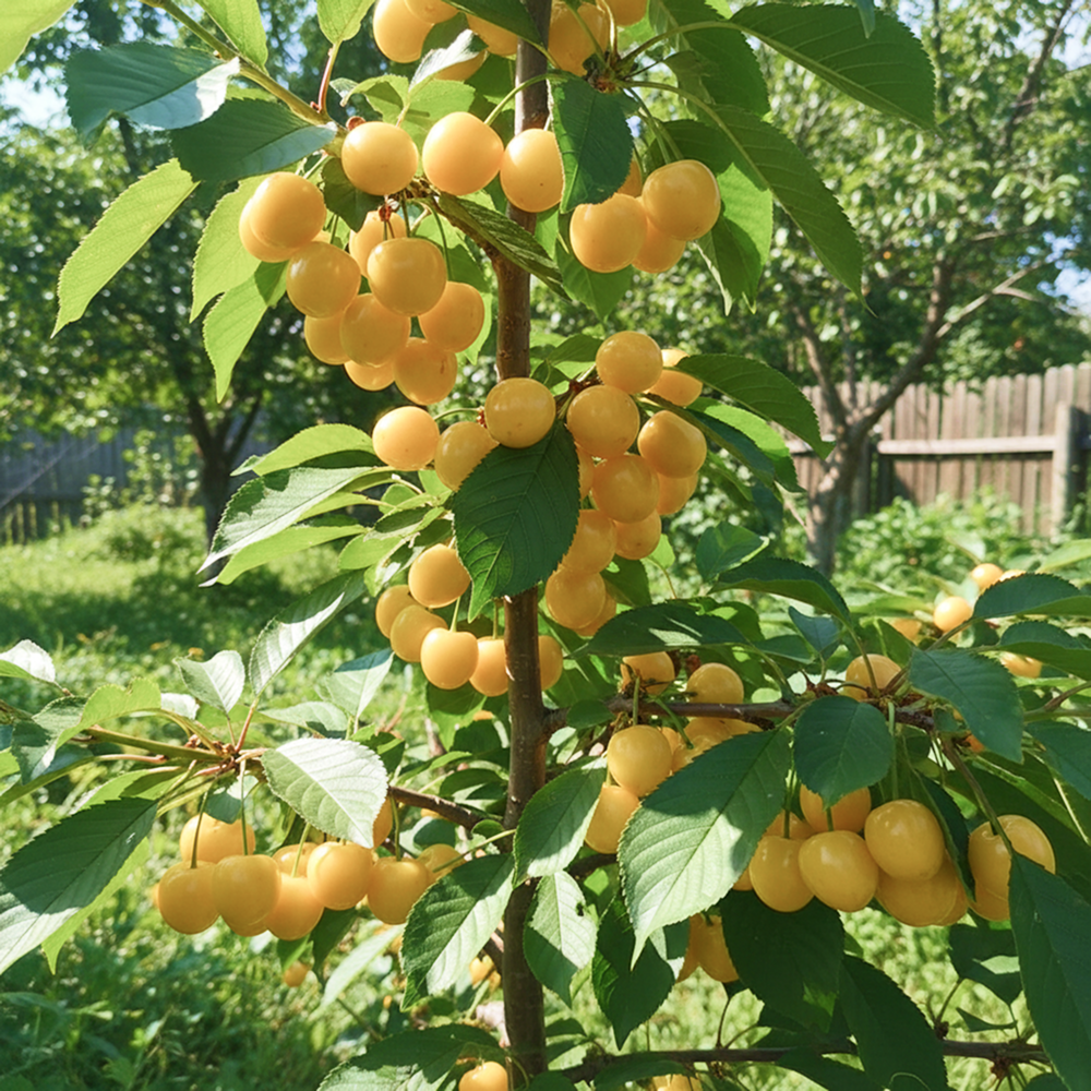 

Черешня колоновидная Желтая