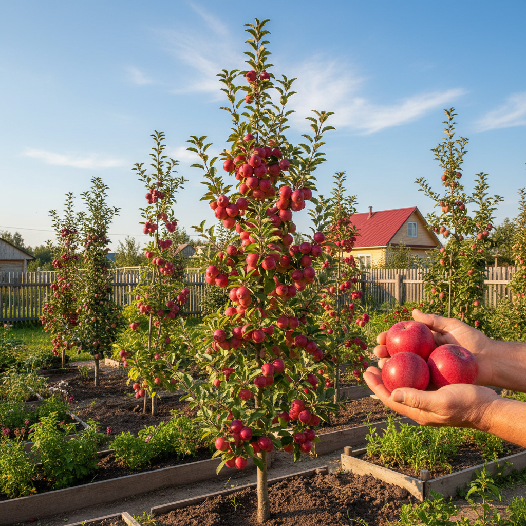 

Яблоня колоновидная сибирская Китайка красная