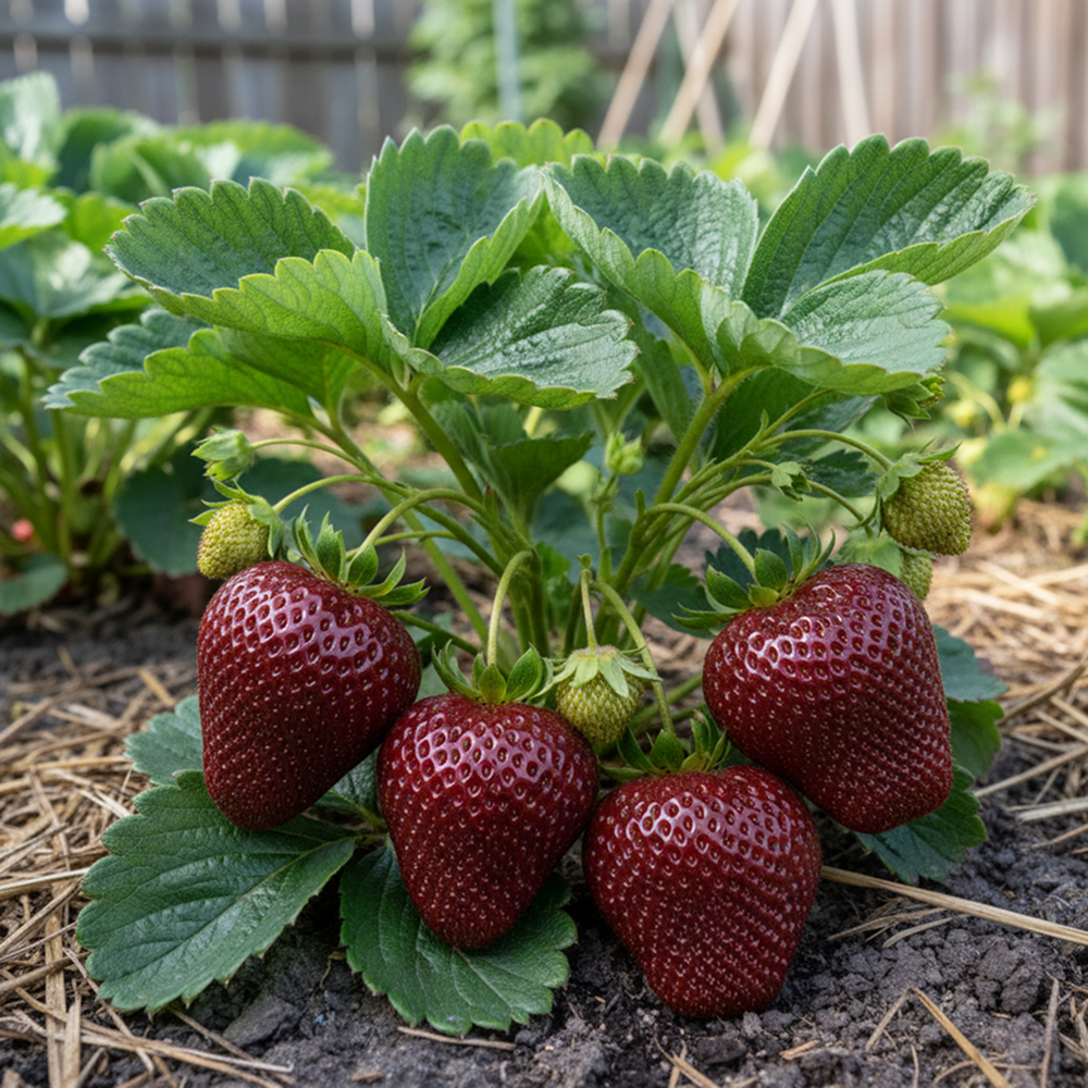 Земляника крупноплодная темная Бейхан, 5 саж.