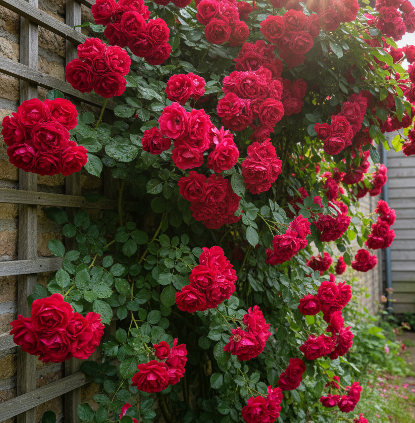 

Роза плетистая Фламентанц