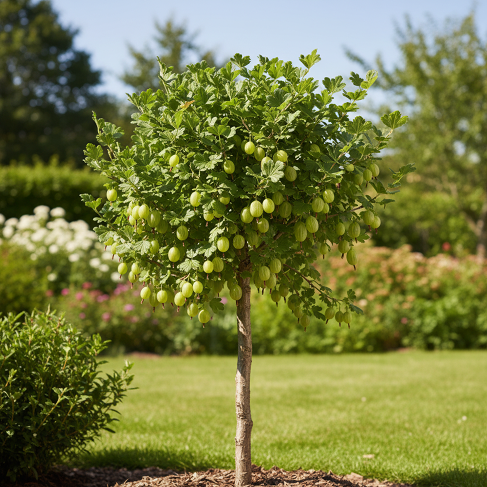 

Крыжовник на штамбе Хинномаки Грин