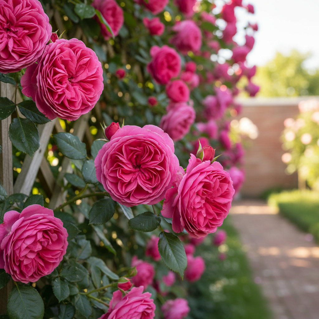 

Роза плетистая Цикламен Пьер де Ронсар