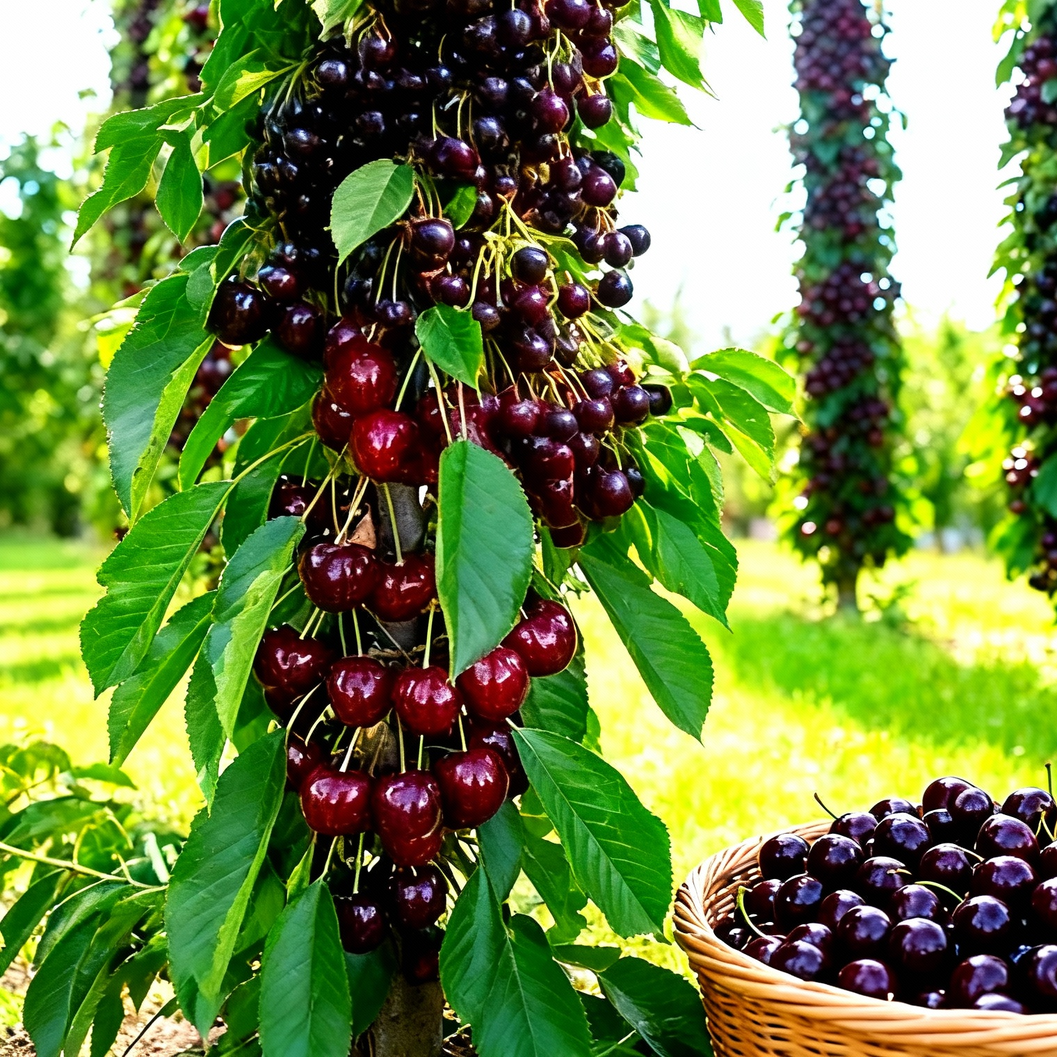 

Черешня колоновидная Черная