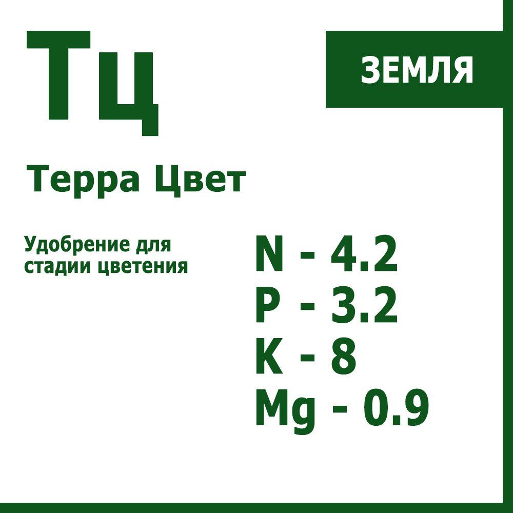 Терра Цвет, органо-минеральное удобрение для стадии цветения 1 л - фото 1