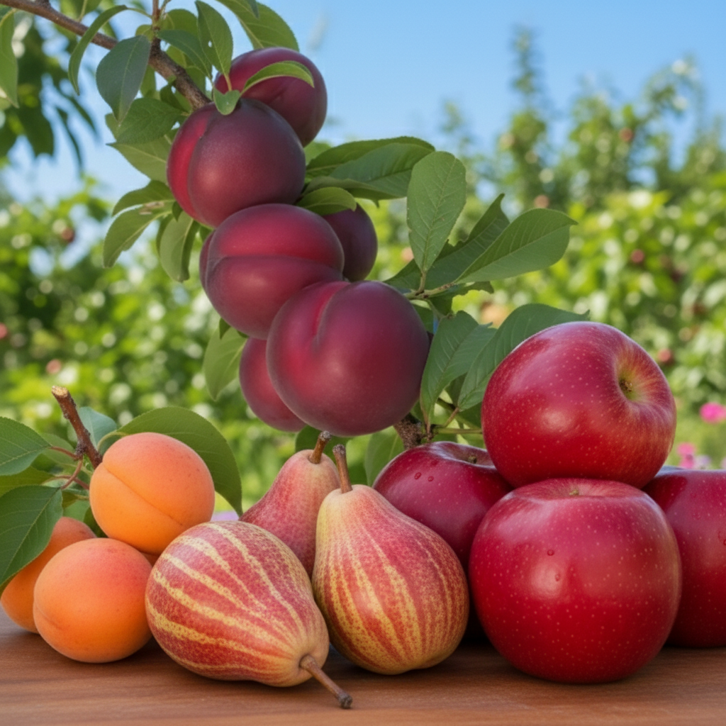 Комплект неприхотливых растений "Урожайный сад с нуля" из 4 сортов № 1