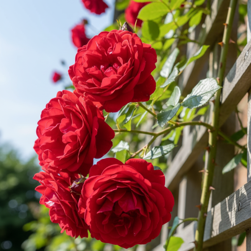 Роза плетистая Фламентанц