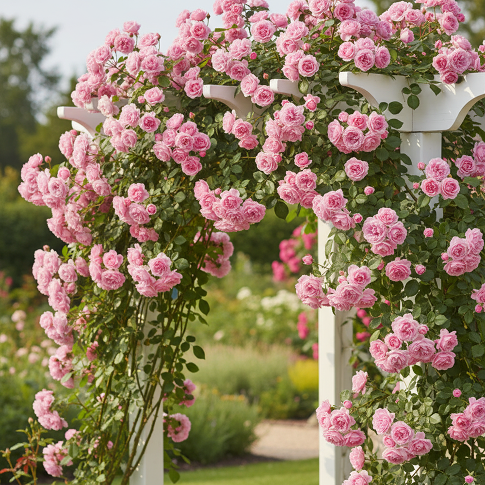 

Роза плетистая многоцветковая Бийе Ду