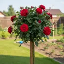 Роза штамбовая Красная Шапочка № 4