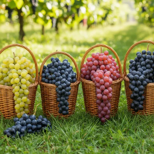 Сверхвыгода! Комплект бессемянного винограда "Сочный квартет" из 4 сортов