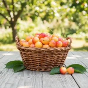 Черешня кремовая Краса Кубани улучшенная