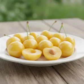 Вишня медовая Бессея желтая