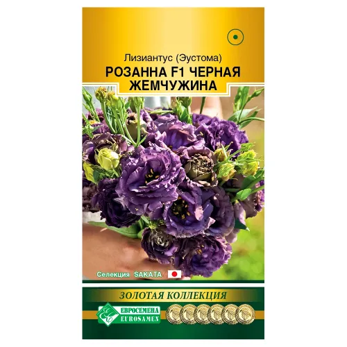 Лизиантус (Эустома) Розанна Черная жемчужина F1 Евросемена