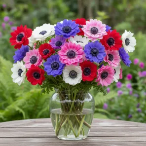 Анемона махровая Сент Бриджит, микс