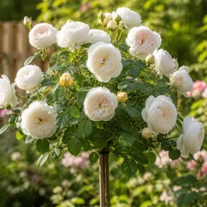 Роза штамбовая Клэр Остин