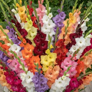 Гладиолус крупноцветковый Волшебство, микс
