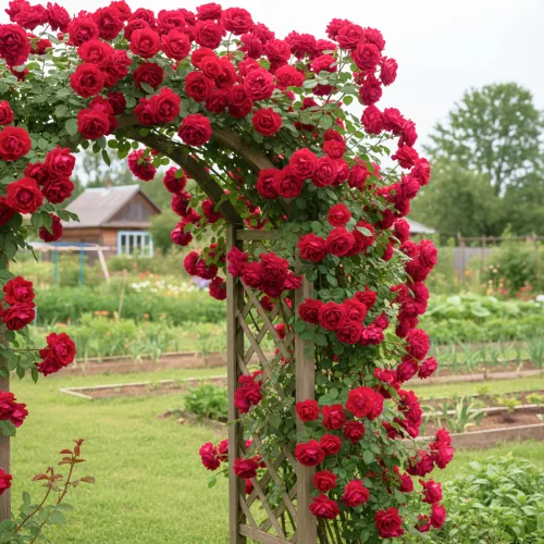 Роза плетистая Дон Жуан